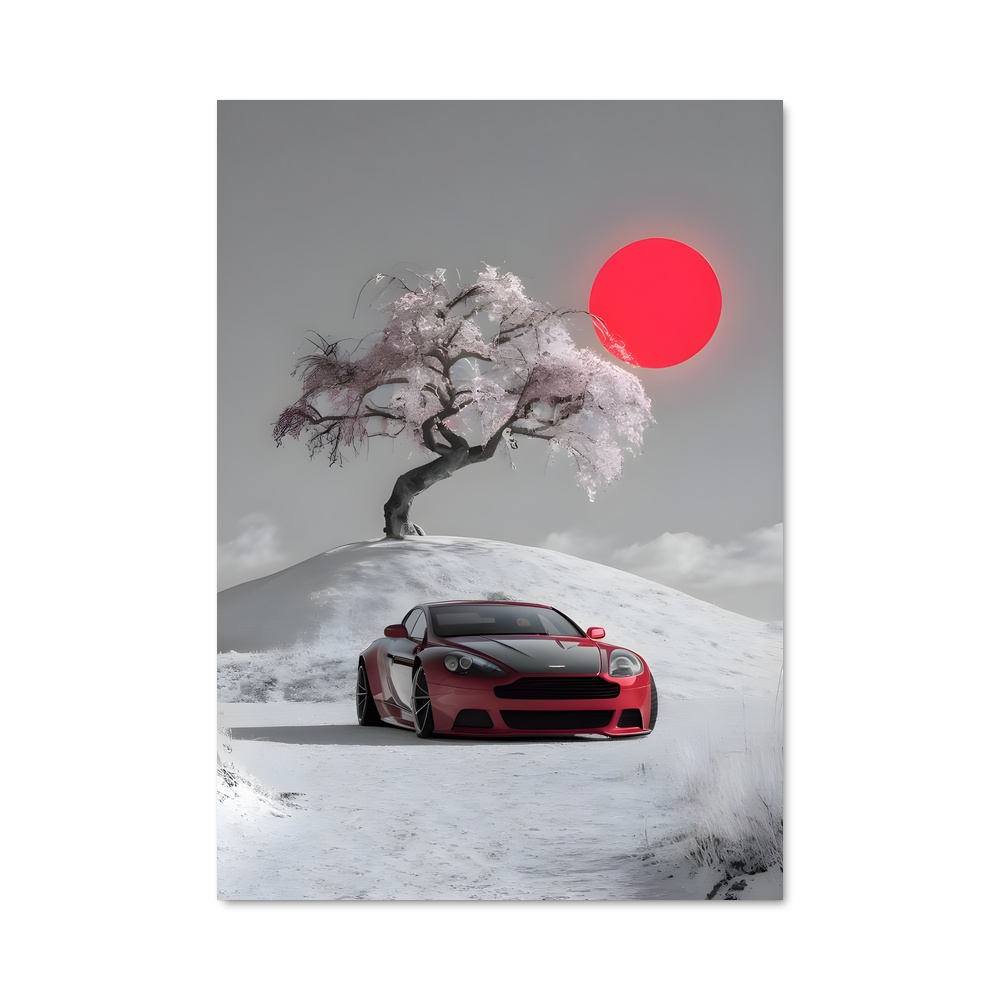 Poster Hiver Écarlate